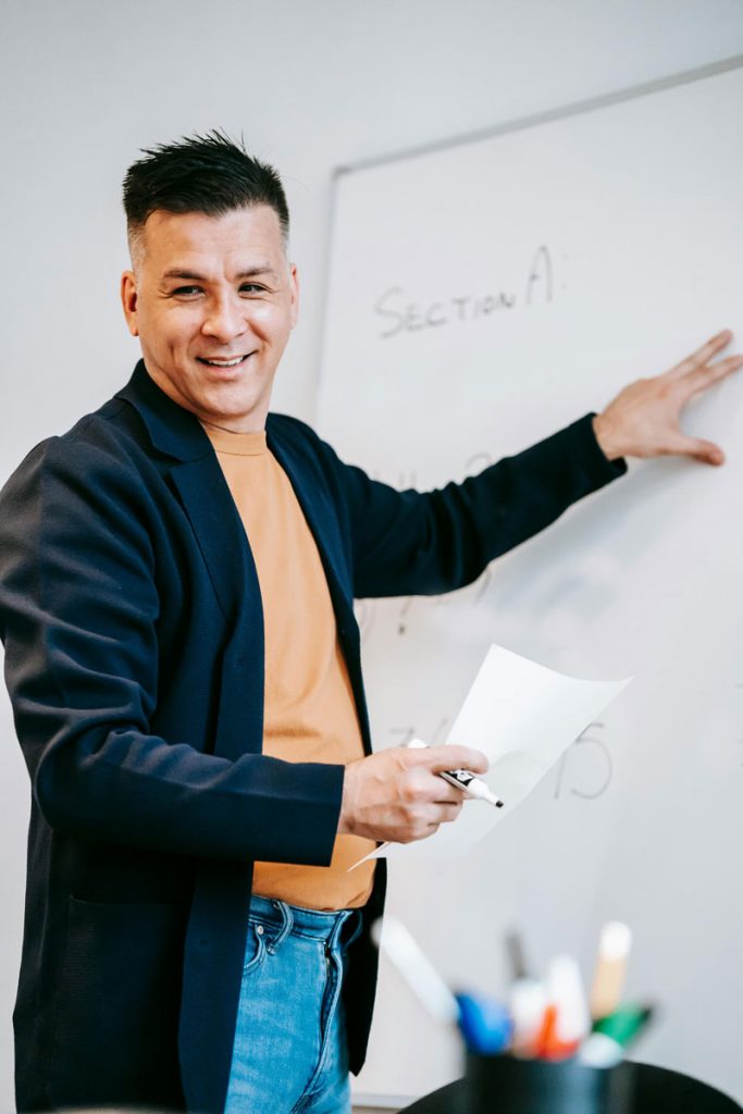 A tutor in class